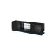 TV cabinet QIU 200 MDF gloss black/gloss black