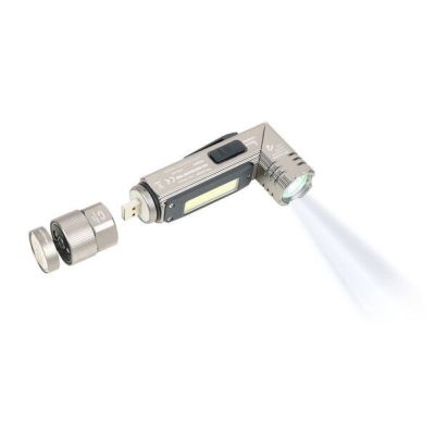 TROIKA ECO KNICKLICHT PRO Gray Magnetic COB LED Flashlight Mount