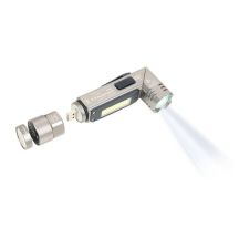 TROIKA ECO KNICKLICHT PRO Gray Magnetic COB LED Flashlight Mount