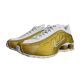 3. Nike Shox R4 Metallic Gold White (GS) Sports Shoes - CW2626-700