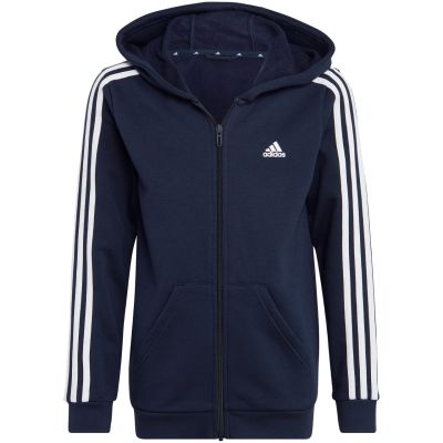 9. adidas Essentials 3-Stripes Fleece Full-Zip Hoodie Jr IC0600