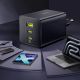 8. Baseus EnerFill FE11 100W Wall Charger 2 x USB-C + USB-A - Black