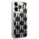 4. Karl Lagerfeld KLHCP14LLMNMK iPhone 14 Pro 6.1 "hardcase black / black Liquid Glitter Monogram