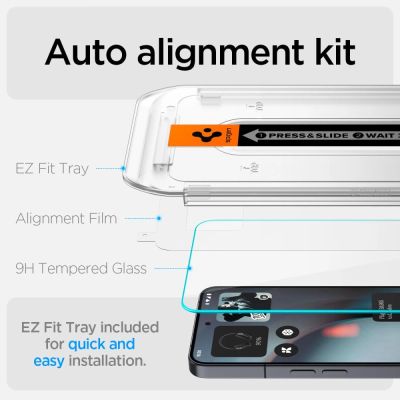 9. Spigen Glas.TR EZ Fit Tempered Glass 2-pack for Nothing Phone 3 - Transparent