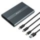 3. Qoltec Case | M.2 SSD drive bay | SATA | NVMe | USB-C | DUAL 2 x 2TB