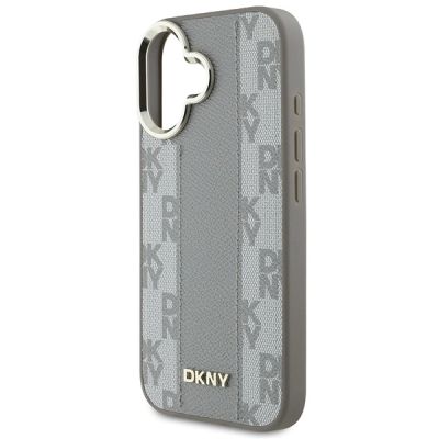 6. DKNY Checkered Pattern Magsafe iPhone 16 Case - Beige