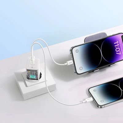 10. Baseus GaN5 Pro 40W 2xUSB-C Wall Charger - White