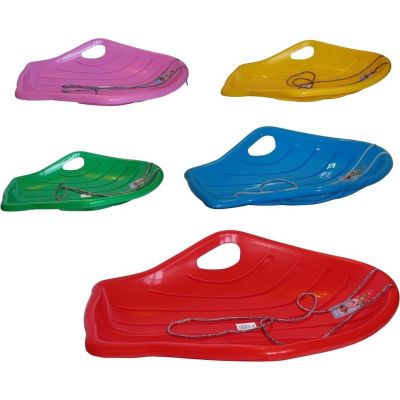 3. SHELL PINK PLASTIC SNOW SLED R.M