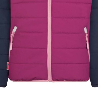 4. Trollkids Kids Hafjell Snow Jacket PRO with hood, waterproof, pink (514-182)