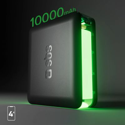 7. Powerbank SBS TEBB10000HDPD20K 10000 mAh with Power Delivery - black