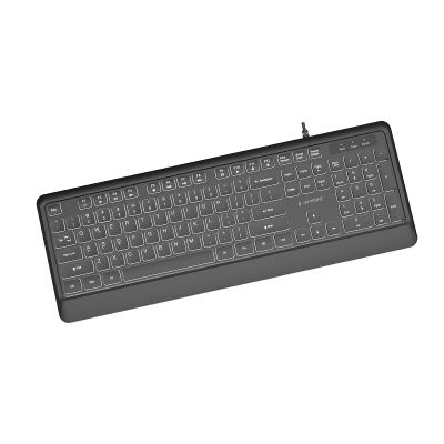 4. GEMBIRD SLIM WIRED KEYBOARD WITH BACKLIGHT, BLACK, US LAYOUT