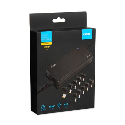 14. UNIVERSAL POWER SUPPLY FOR LAPTOP I-BOX IUZ120WA AUTO, 10 PLUGS