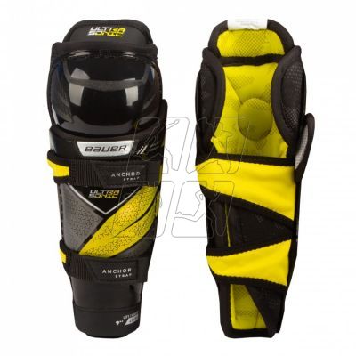 2. Bauer Ultrasonic Jr 1058520 Hockey Shin Guards