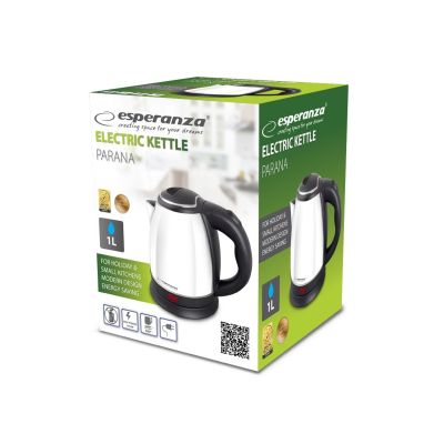 8. ESPERANZA ELECTRIC KETTLE PARANA 1.0 L WHITE EKK128W