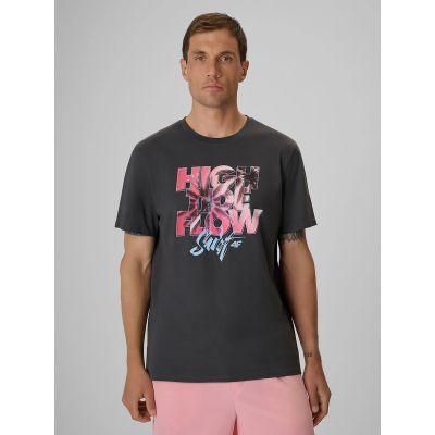 Men's regular printed T-shirt 4F 4FRSS26TTSHM4292-22S