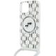 5. Karl Lagerfeld IML Crossbody Monogram Karl & Choupette Head MagSafe Case for iPhone 15 / 14 / 13 - Transparent