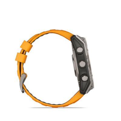 6. Garmin Fenix 8 AMOLED Sapphire Titanium Spark Orange Watch