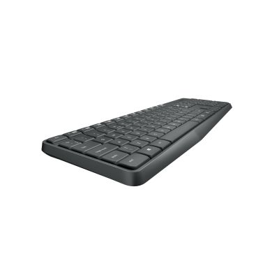 6. Logitech MK235 920-007931 Membrane Keyboard + Mouse Set (USB 3.0; gray; optical)