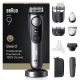 Braun BeardTrimmer 9 BT9560 Wet & Dry Black, Silver