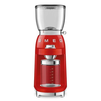 13. Smeg CGF11RDEU Coffee Grinder 150W Red