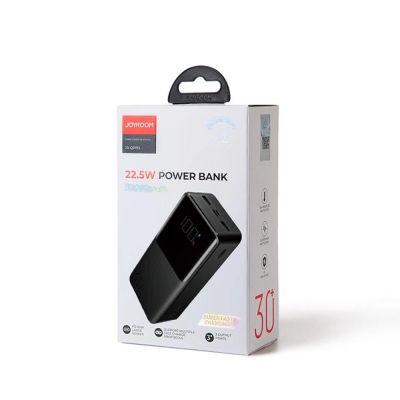 5. Joyroom power bank 30000mAh 22.5W PD QC3.0 AFC black (JR-QP193)