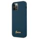 2. Guess GUHCP12LLSLMGBL iPhone 12 Pro Max 6.7" blue/blue hardcase Metal Logo Script