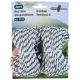 TOURIST ROPE TENSION FOR TENTS 2 PCS 10M BLACK AND WHITE CAMP ACTIVE