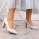 8. Sergio Leone W SK193B beige pearl heel pumps 