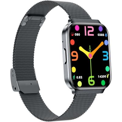 8. Smartwatch Gravity Black Strap + Bracelet GT44-5