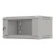 16. LANBERG WALL-HUNG RACK CABINET 19" 4U 540X350 GRAY GLASS DOOR (FLAT PACK)