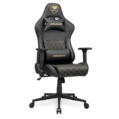 2. COUGAR CGR-AO2-GLB Universal Gaming Chair Upholstered Seat Black, Gold