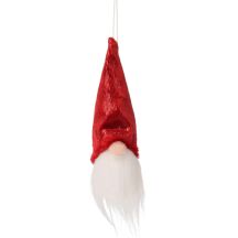 DECORATIVE PENDANT SANTA CLAUS 11CM RED