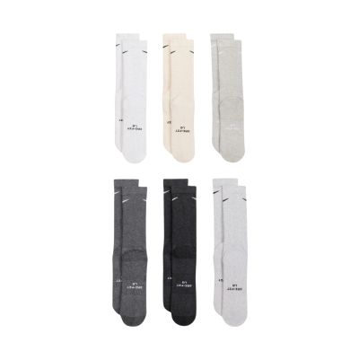 7. Nike Everyday Elevated Socks 6 Pairs Gray, Cream HQ8021 904