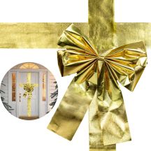 DOOR BOW 33x42CM GOLDEN RIBBON