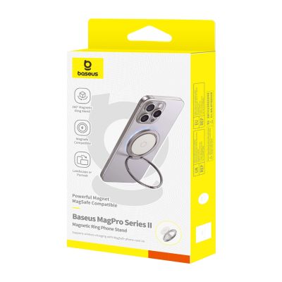 4. Baseus MagPro II Magnetic Ring with Stand Function - Titanium