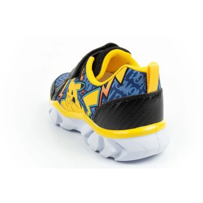 5. Leomil children's sports shoes Pokemon sneakers lightweight with velcro LED black yellow