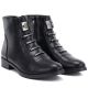 4. Women's black flat ankle boots M.Daszyński SA62-126