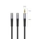 2. Orico AX2 audio adapter mini jack 3.5 mm headphone and microphone splitter 1 m - black