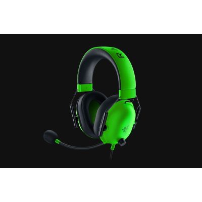 4. Razer BlackShark V2 X Wired Headband Gaming Headset Green, Black