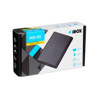 2. I-BOX HD-05 EXTERNAL CASE 2.5" USB 3.1 GEN.1 BLACK