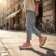 11. Leather platform sneakers, pink, Filippo DP7498