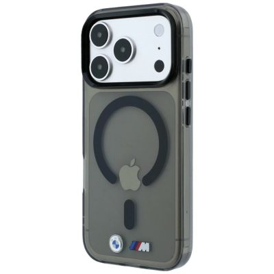2. BMW M IML Glossy Metal Logo & Trims MagSafe Case for iPhone 18 Pro Max / 17 Pro Max - Black