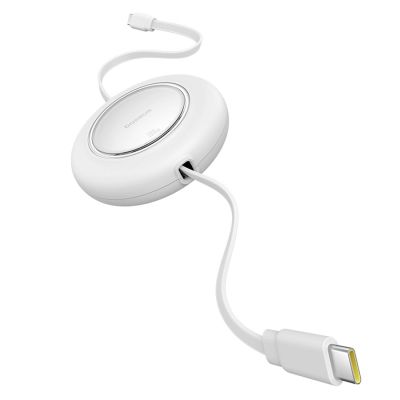 5. Baseus Free2Pull Mini 100W Retractable USB-C Cable - USB-C 2m - White