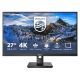 8. LCD monitor Philips 279P1/00 27" 4K UHD IPS 16:9 Black 4ms 350cd/m2 Audio out HDMI ports quantity 2
