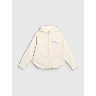 8. Girls' loose fleece with hood 4F 4FJRAW25TFLEF444-11S