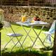 10. ARUBA BALCONY SET - TABLE + 2 CHAIRS