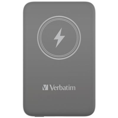 3. Verbatim Charge 'n' Go Lithium Polymer (LiPo) 10000 mAh Wireless Charging Gray