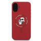 3. Karl Lagerfeld Silicone Karl&Choupette Heads Ring MagSafe Case for iPhone 16 Plus - Red