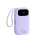 Baseus EnerFill FC21 Qpow 3 Ultra 20000mAh 22.5W Powerbank with Digital Display and Cable Included - Purple
