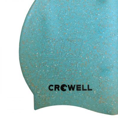 6. Silicone swimming cap Crowell Recycling Pearl light blue col.6